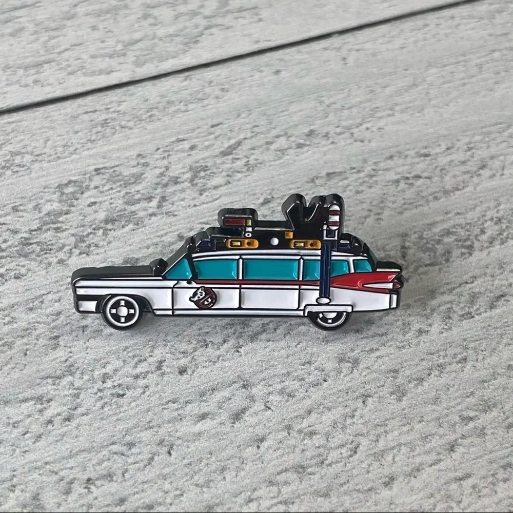 Ghostbusters Ectomobile Enamel Pin/ Brooch Lapel